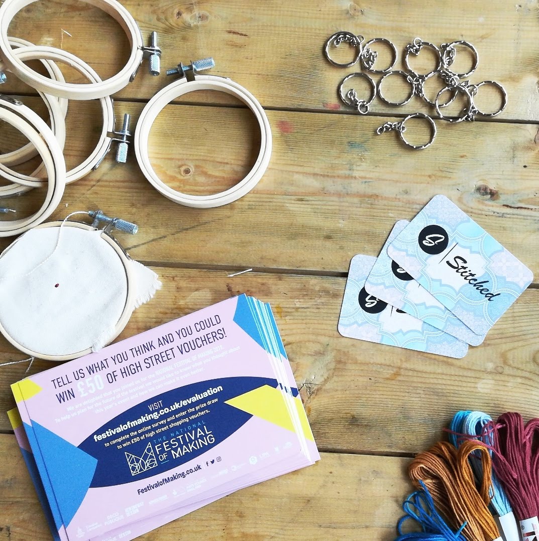 Festival of making 2019 stitching workshop